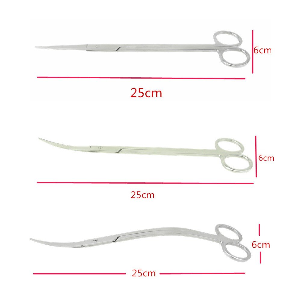 1pcs Aquarium Tank Tools Kit Aquascaping Fish Tank Aquatic Plants Long Tweezers Scissors Stainless Steel Maintenance Tool