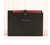 1pc 8 index eenvoudige document A4 display boek PP bestand uitbreiden portemonnee map papier classificatie orgel pakket Filing Producten: Black