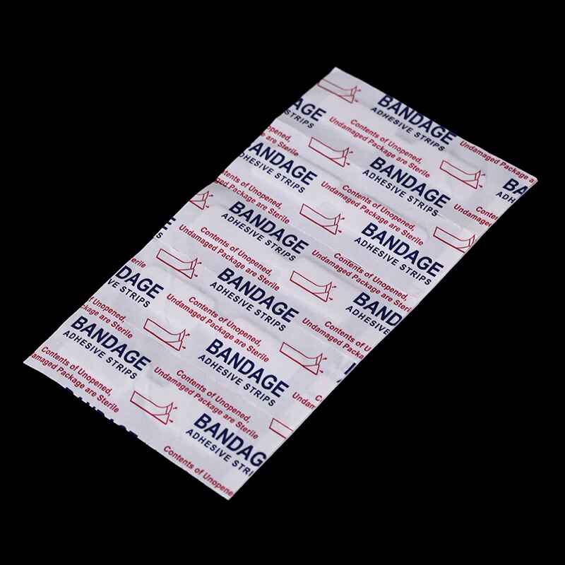 10Pcs Ademend Lijm Bandages Waterdichte Pleister Vlinder Lijm Wond Sluiting Band Aid Emergency Kit