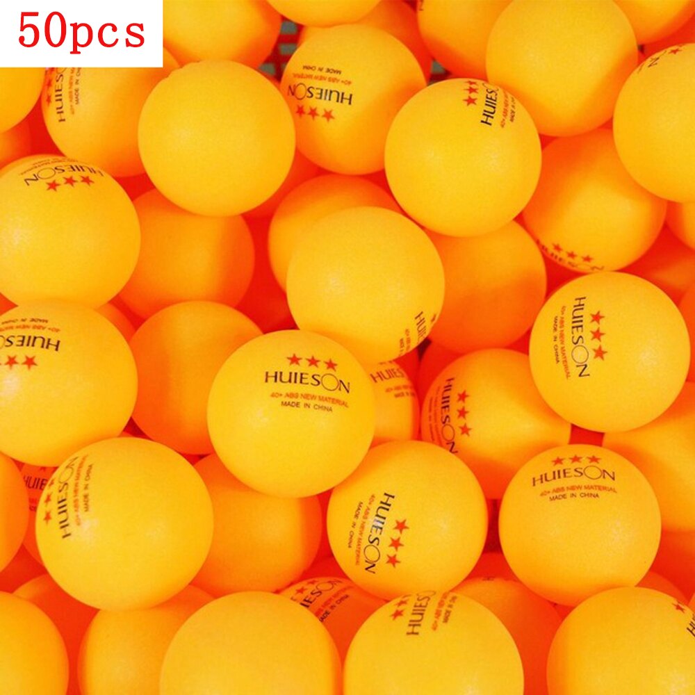 20 50 100 Engels Materiaal Tafeltennis Ballen 3 Ster 40 + Abs Plastic Ping Pong Ballen Tafeltennis training Ballen: yellow	50pcs