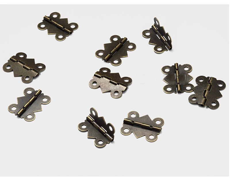 Retro Mini Miniature Jewel Box Casket Hinges 90 Degree Small Hinge