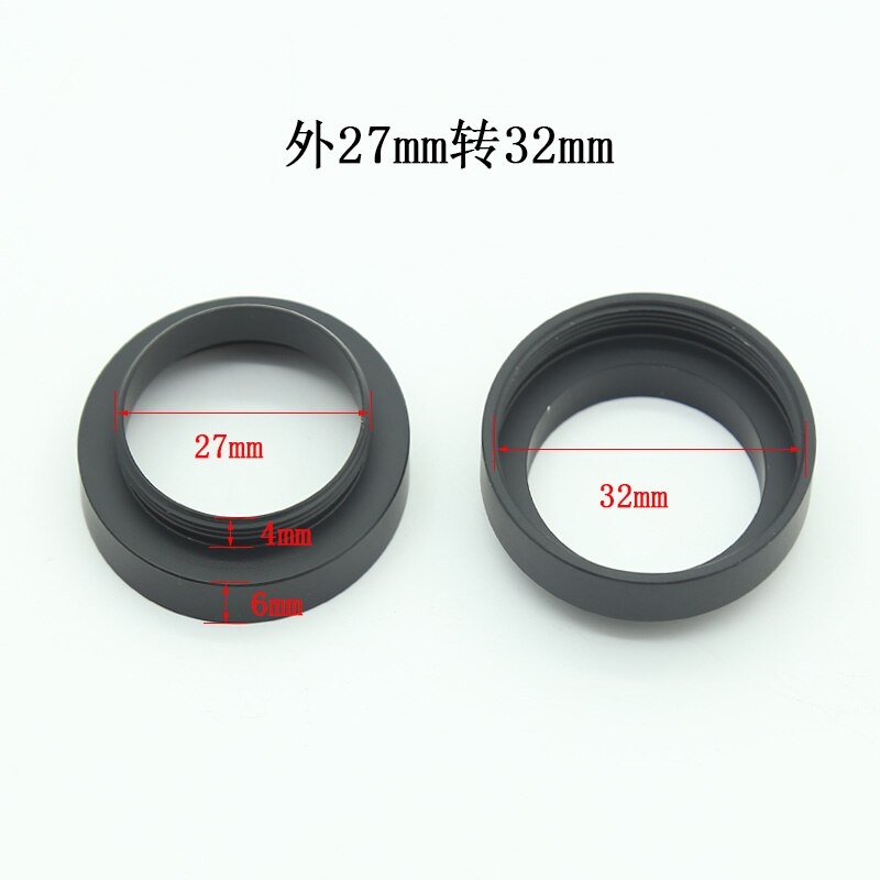 Microscope Objective Lens CS RMS Thread to M25 M26 M27 M32 Micro Photography Interface Adapter Ring: F