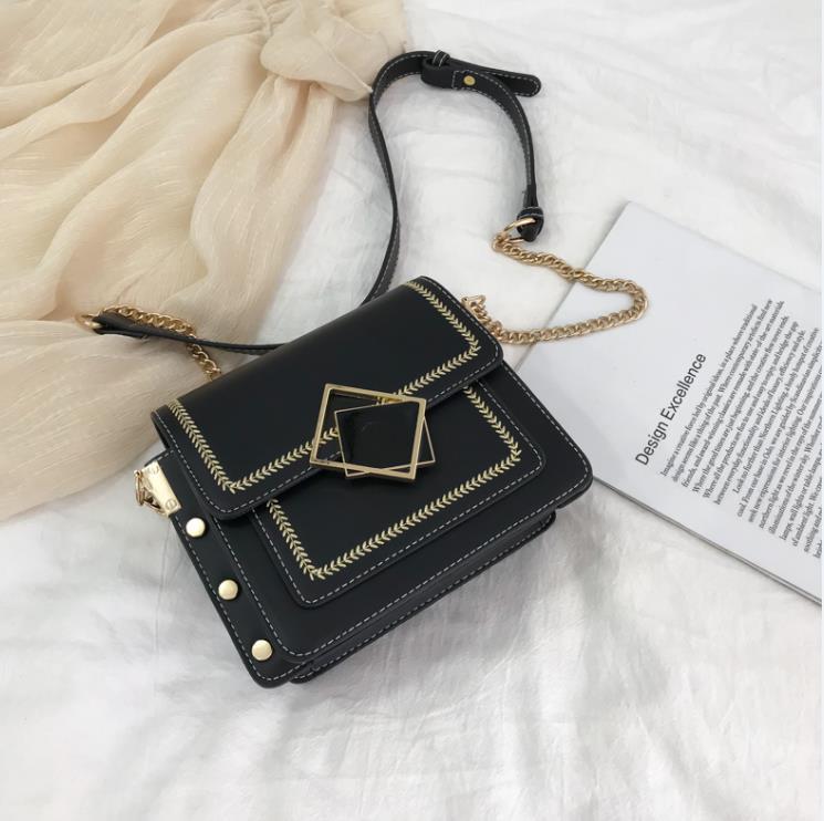 Moda feminina sacos de contraste cor couro do plutônio ombro mensageiro saco senhora crossbody mini bolsa feminina coroa sacos de noite sac um principal: black