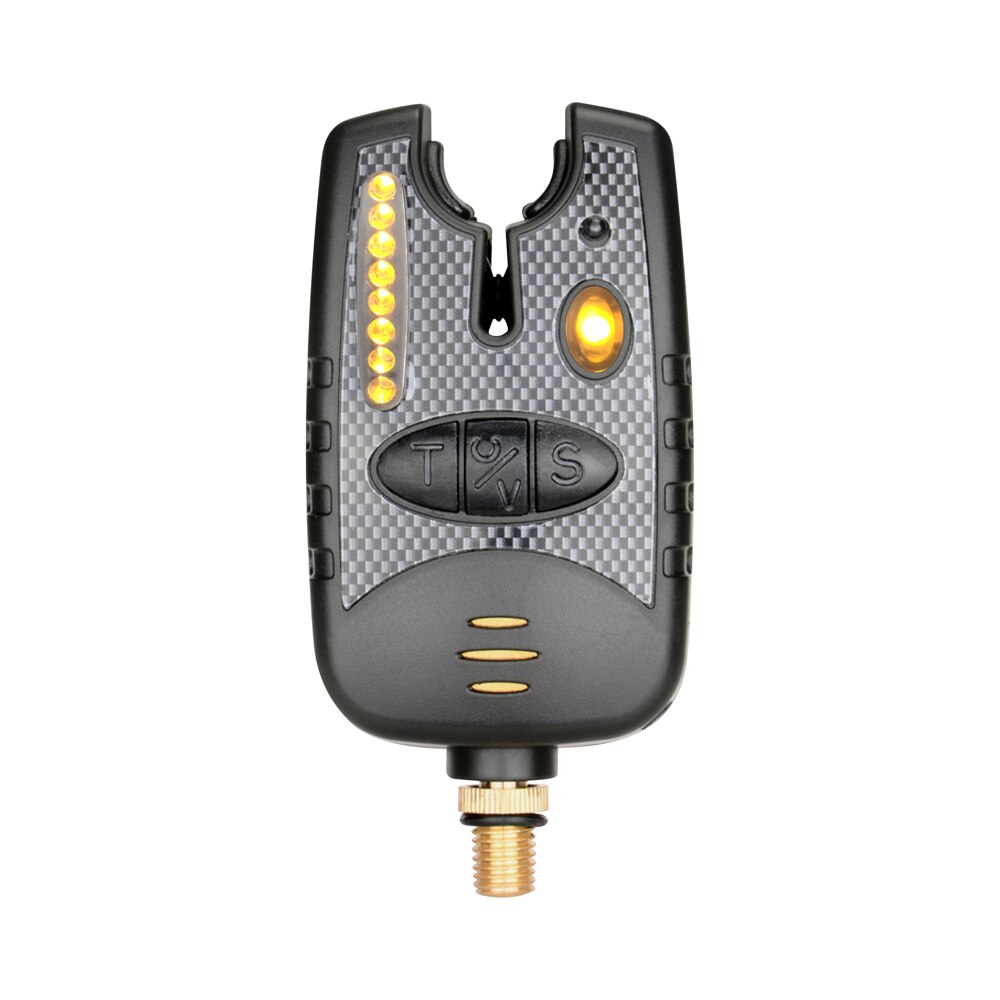 Visbeetalarm met 8 led-lampjes en instelbaar toonvolume, gevoeligheid, geluidsalarm voor hengel