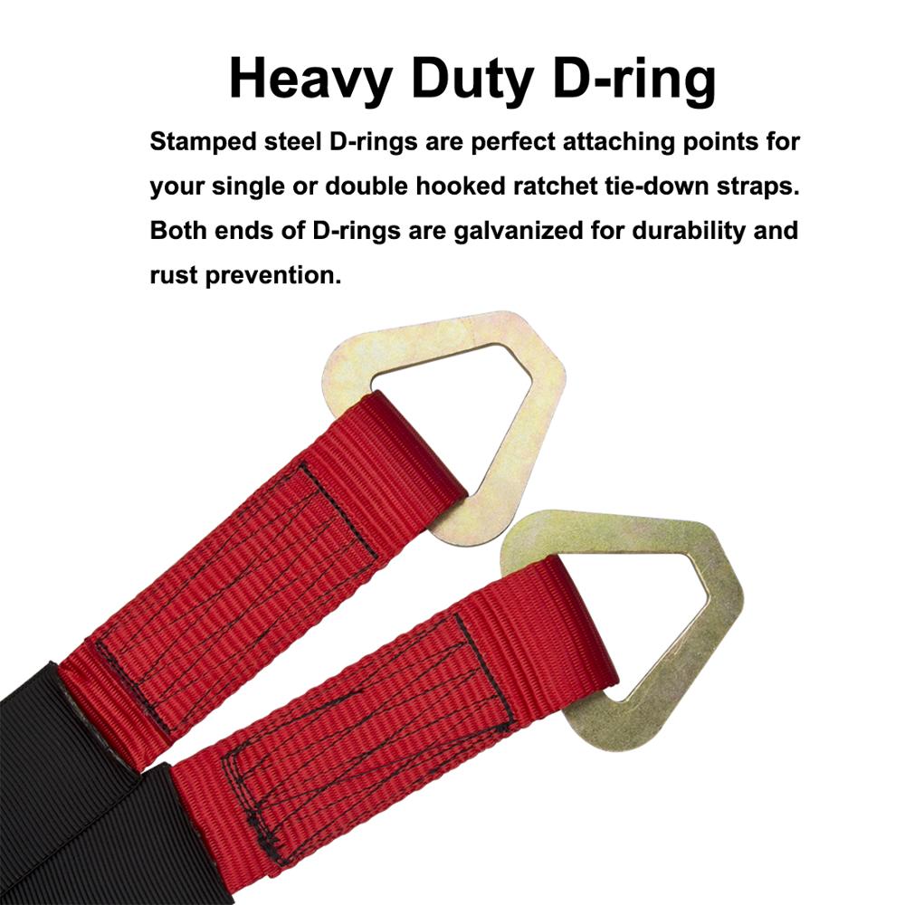 4 Pack HD 2" Wide X 36" Long Axle Straps Race Car Carrier Hauler Trailer Tow Truck Wheel Tie Down