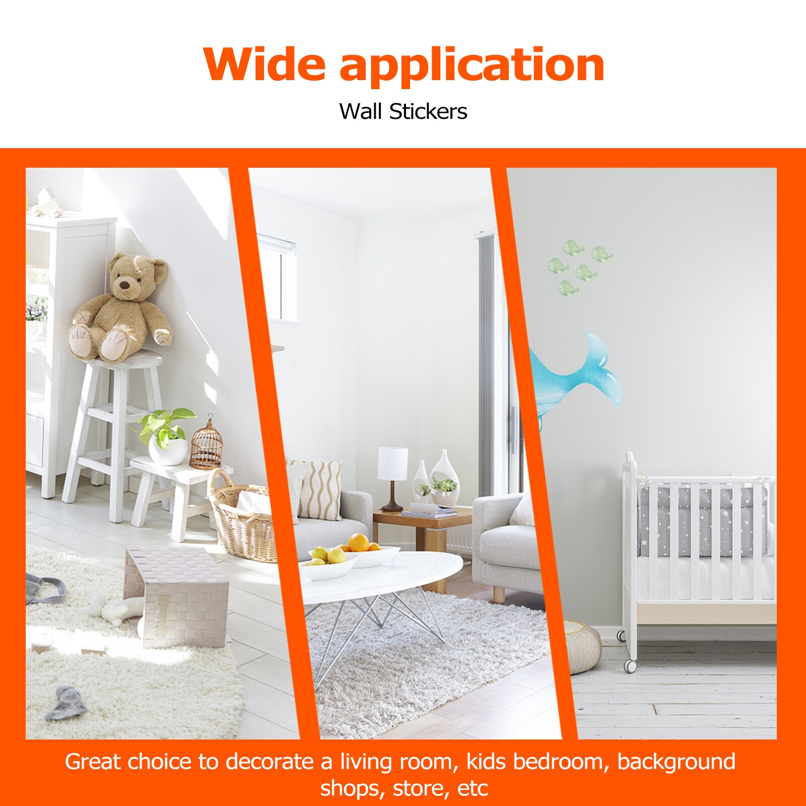 30Pcs Hole Wall Art Sticker Animal Decal Hole Background Decal