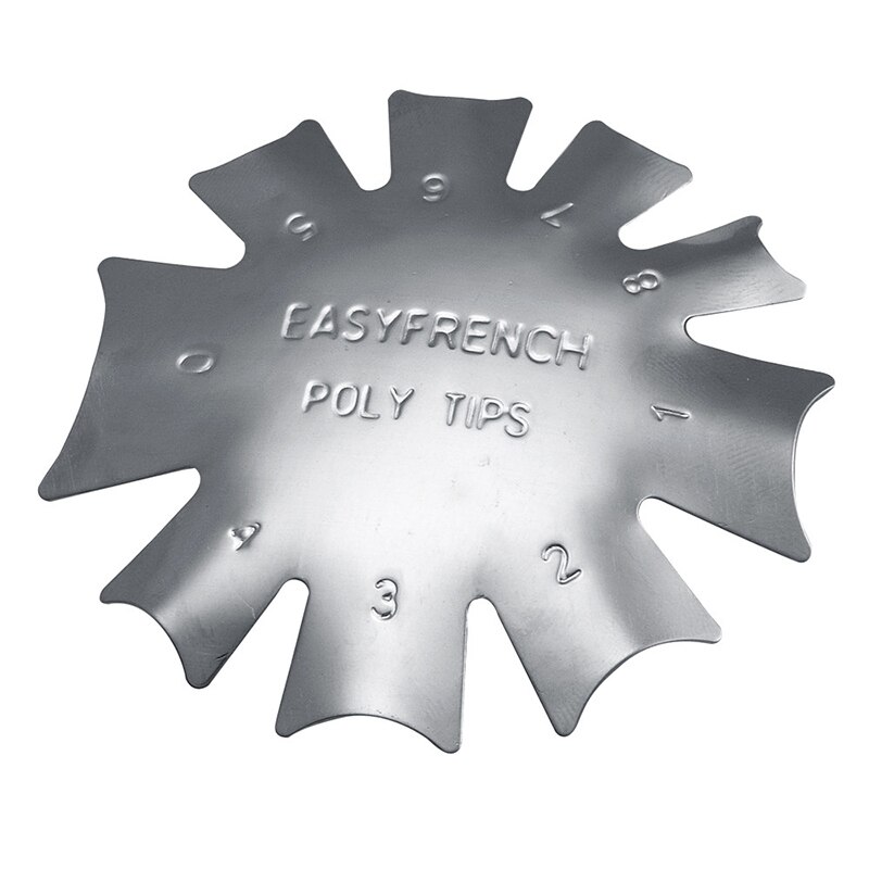 Easy French Tip Line Edge Cutter Stencil Trimmer Tool Smile Shape Clipper Multi-size Styling Forms Nail Art Tools TSLM1