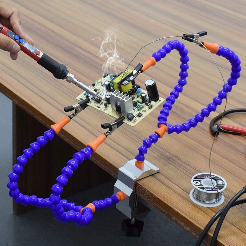 4 Armen Solderen Stations Met Verstelbare Vise Tafelblad Klem Base Voor Elektronica Reparatie Montage Diy Arts Craft Hobby