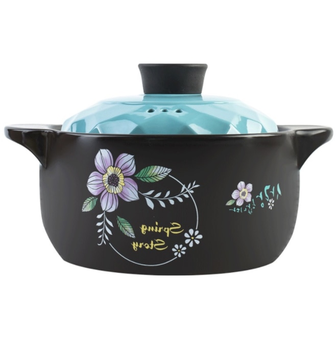 Casserole stew pot crock pot soup pot clay pot ceramic small casserole porridge open fire gas casserole soup home 3 sets
