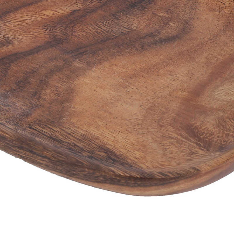 Storage Tray Wood Fast Food Plate Irregular Snack Fruit Organizer Table Accessories Decoration Easy To Clean