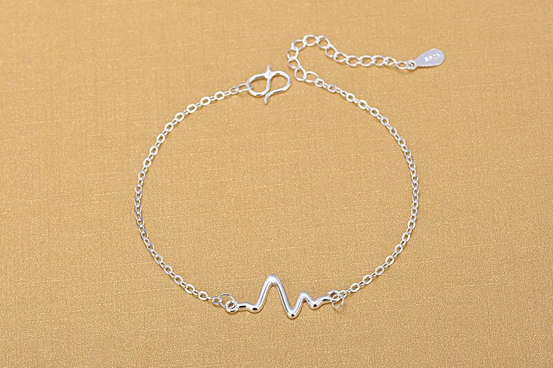 Everoyal Semplice di Modo Geometrica Bracciali A Catena Per Le Donne Gioielli Vintage In Argento 925 Cavigliere Ragazze Accessori di Cerimonia Nuziale Della Sposa