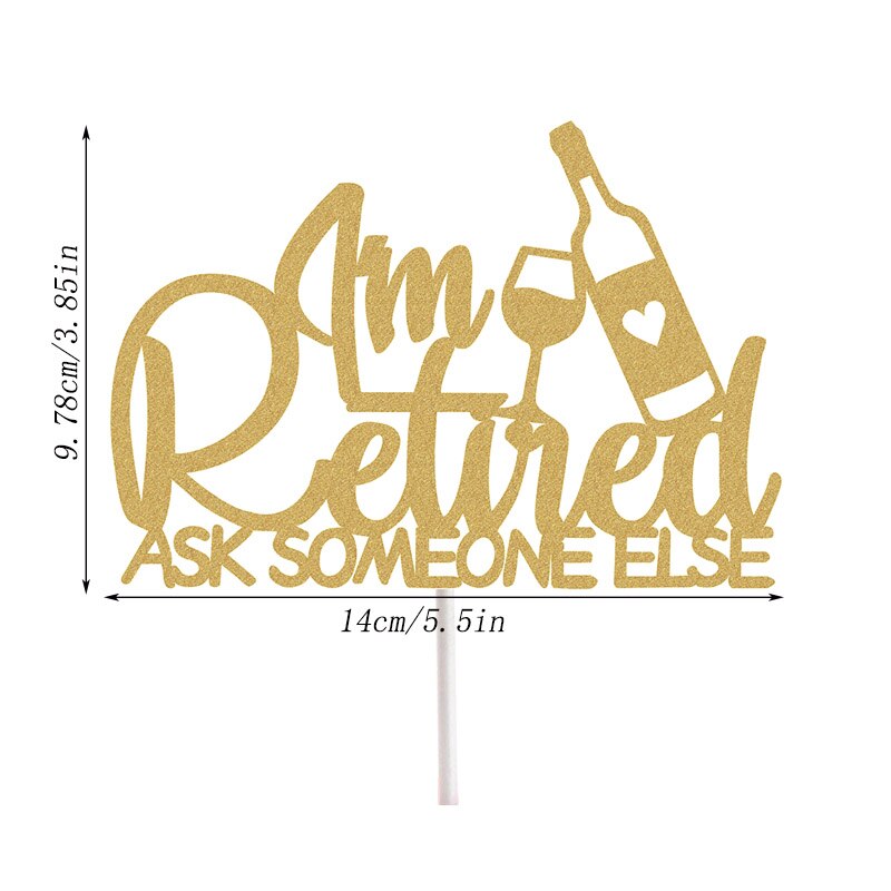 I'm Retired Cake Topper The Legend Has Retired Cake Decoration Happy Retirement Party Decorations Supplies Baking Accessories