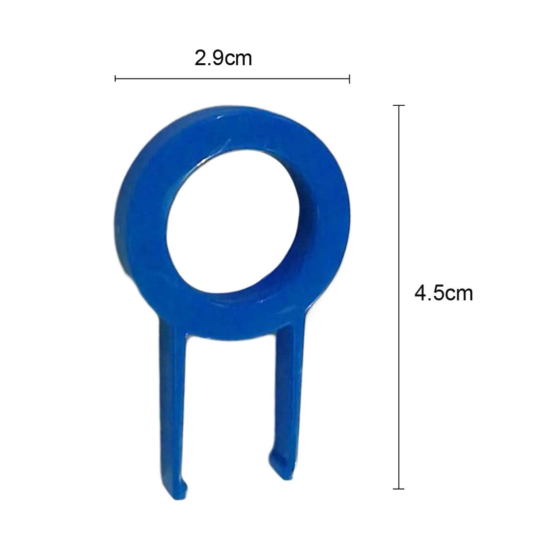 Extracteur de clé clavier mécanique capuchon de clé de clavier capuchon de clé rond outil de fixation extracteur de clé dissolvant couleur aléatoire noir ou bleu