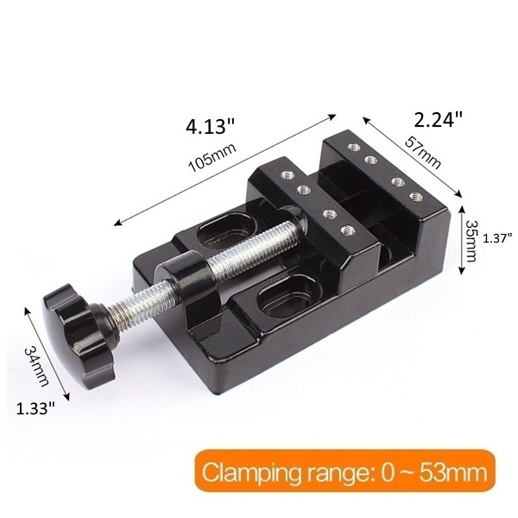 1pc svart käft bänkklämma miniborrpress skruvstäd mikroklämma platt skruvstäd gör-det-själv-handverktyg carving bänkklämma borr universal jan 10th