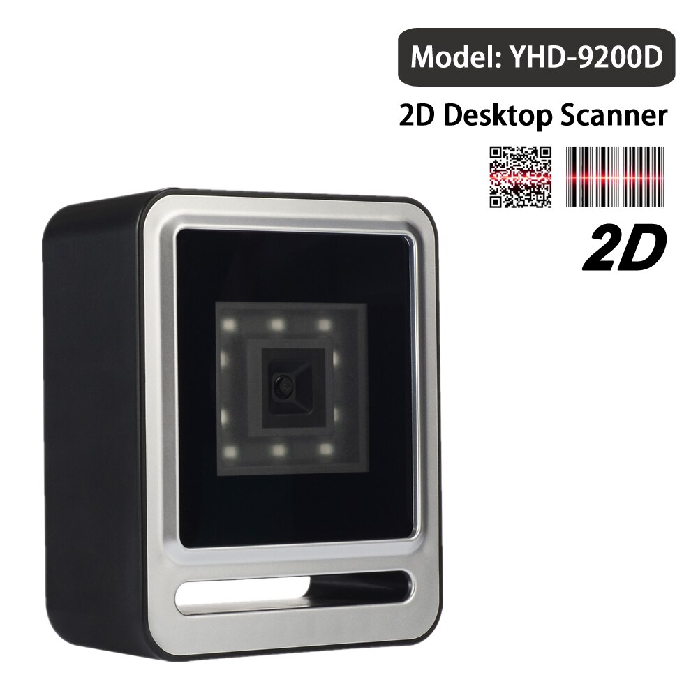 YHDAA Omnidirektionale Barcode Scanner 1D 2D QR Desktop BarCode Reader Plattform Unterstützung Daten Matrix PDF417 für Einzelhandel Supermarkt