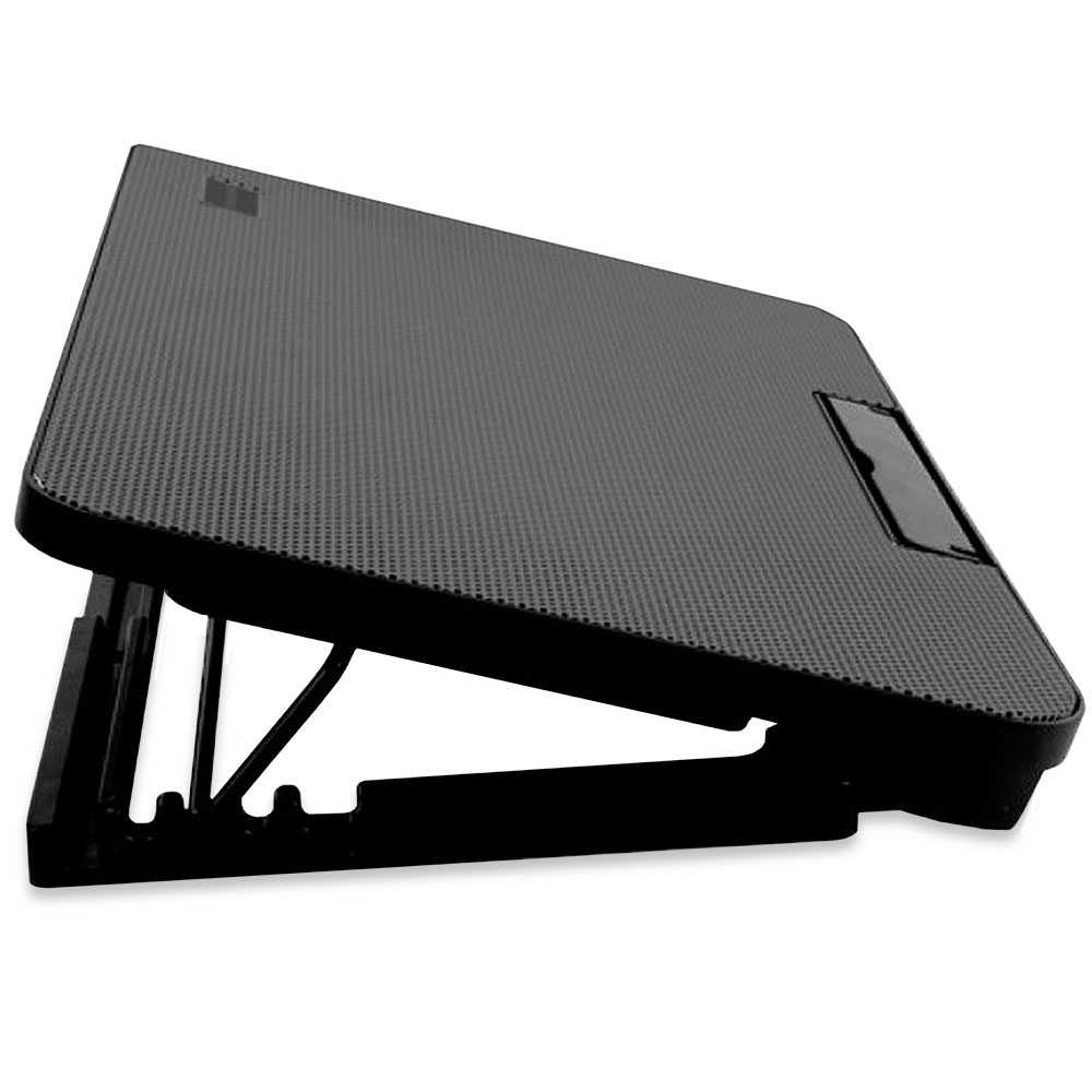 Base de Refrigeracion para portatil Laptop hasta 17&#39;&#39; USB 2 Ventiladores Luz Led