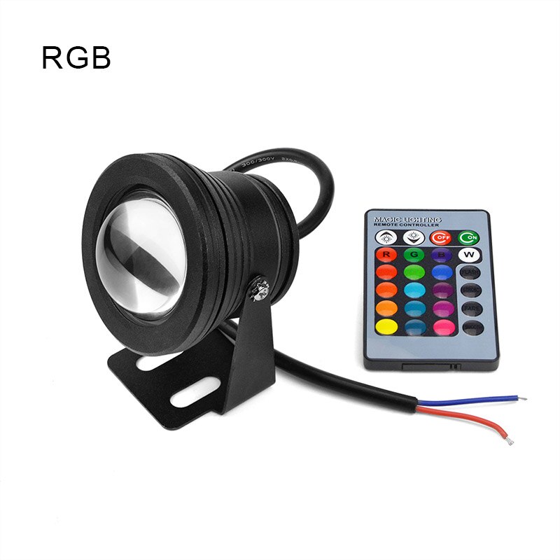 10w led zwembadspots,  ip65 onderwater aquariumlampen, 12v fonteinen, vijververlichting, rgb/wit/warm wit: Rgb