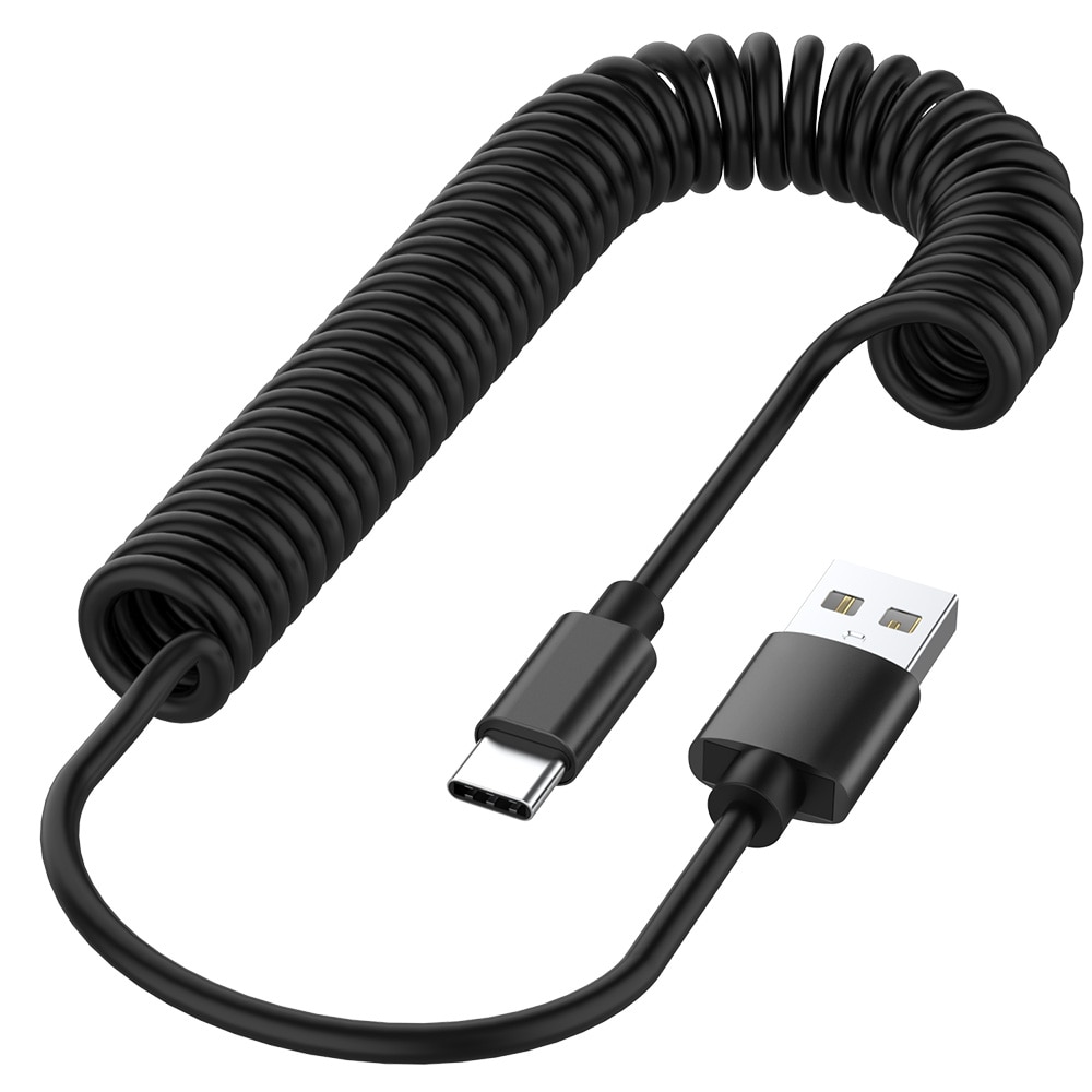 Cabo da mola de carregamento rápido micro usb tipo c cabo para samsung s9 s10 huawei p30 pro lite carregador de carro cabo usb c mola cabo