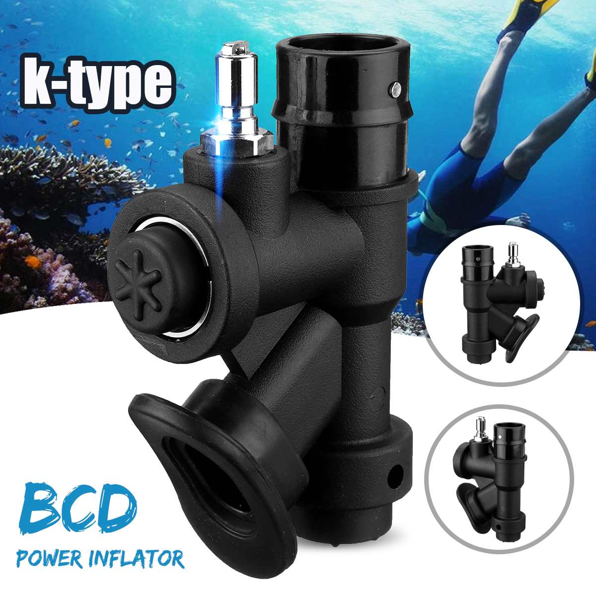 Diving Scuba Diving Universal BCD Power Inflator K... – Grandado