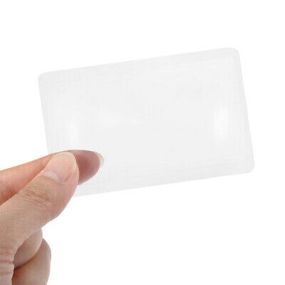 Fresnel lens vergrootglas 80mm x 45mm 3x 300%  creditcard vergrootglas 5 stuks