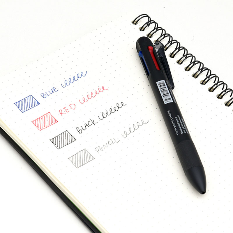 Youpin KACO 4 In 1 Multifunction Pens 0.5mm Black Blue Red Refill Gel Pen Mechanical Pencil Japanese ink Office School