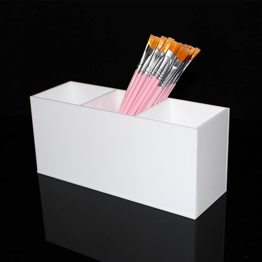 3 Slot Kosmetik Pinsel Lagerung fallen Acryl machen-hoch Werkzeuge Pinsel Halfter Organizer Kasten machen-hoch Pinsel Halfter Starke 3-Slot kosmetik