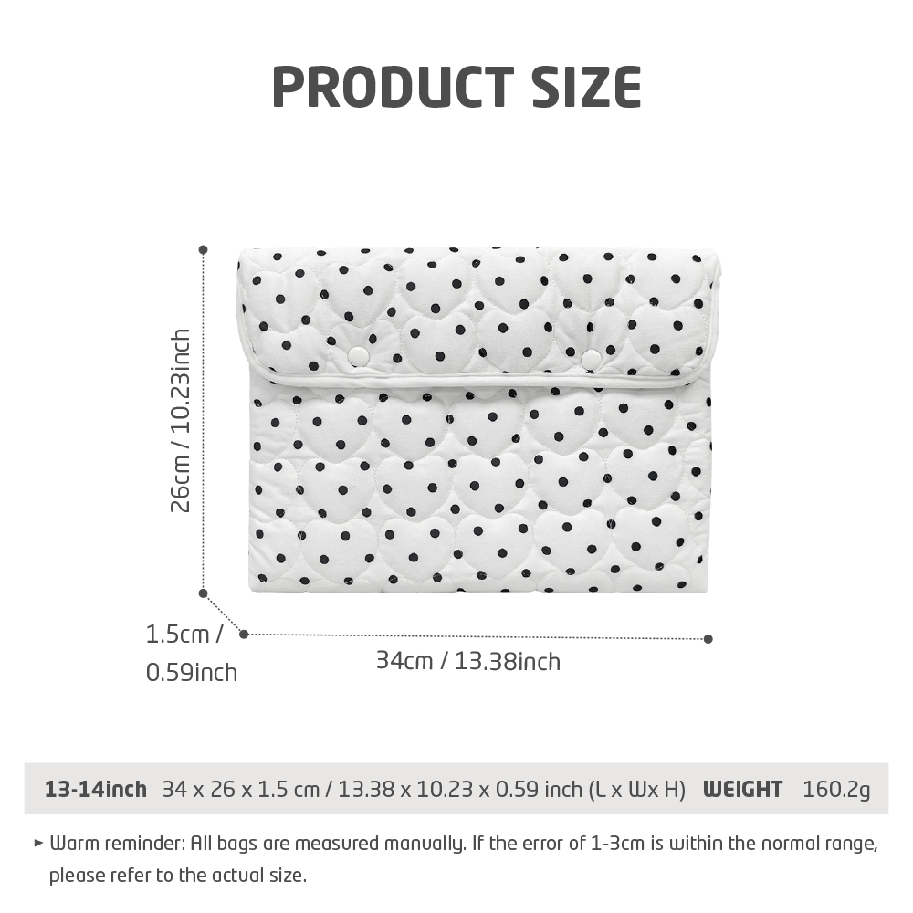 13 14 inch laptoptas voor Macbook air/pro, Dell, Xiaomi, HP draagbare notebook clutch voor meisje schokbestendige computertas