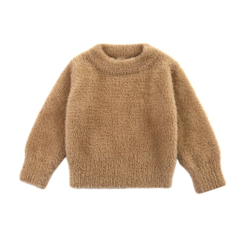 Baby Jongen Meisje Effen Trui Herfst Winter Peuter Warm Lange Mouwen Tops Blouse Kleding: A3 / 18-24M