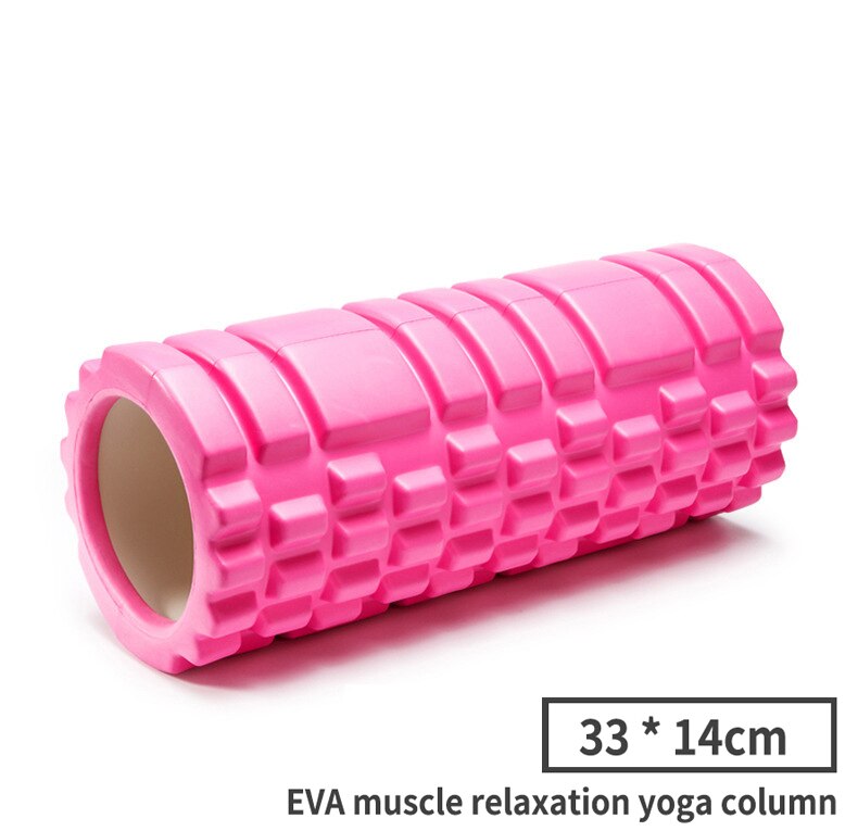 Yoga Spalte Säule Keule Stöcke Schaum Wellen Halten Massage Stöcke Welle Stöcke Heimat Fitness Sport Faszie Muskeln Zu Entspannen Rollen: Rosa