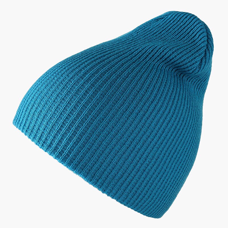 Wintermuts voor dames, meisjesmutsen, damesmutsen, herenmutsen, herfstmuts, zachte warme muts, effen kleur, unisex mutsen: Waterblauw