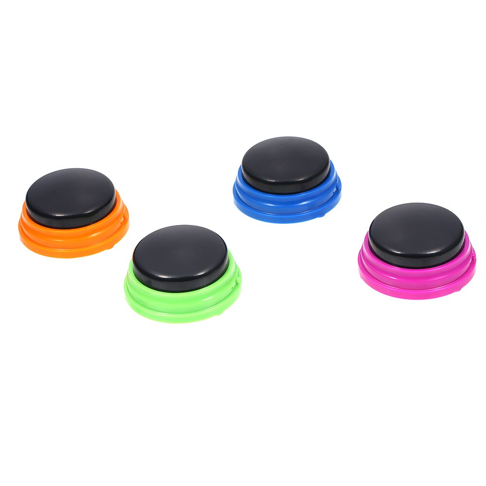 Recordable Talking Button Voice Recording Sound Button for Kids Pets Interactive Toy Phonograph Answering Buttons Noise Makers
