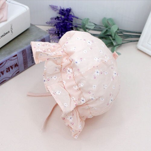 Summer Newborn Baby Girl's Kids Princess Infant accessories Flower Sun Cap Cotton Bucket Hat Floral Caps Hats