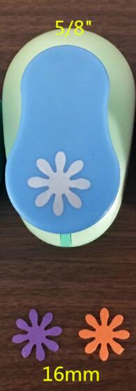 Flowers (3/8",5/8",1",1.5",2",3") Daisy Shaped craft punch Scrapbooking DIY Flower Paper Cutter EVA foam Petal Hole Punches: 1pc 16MM