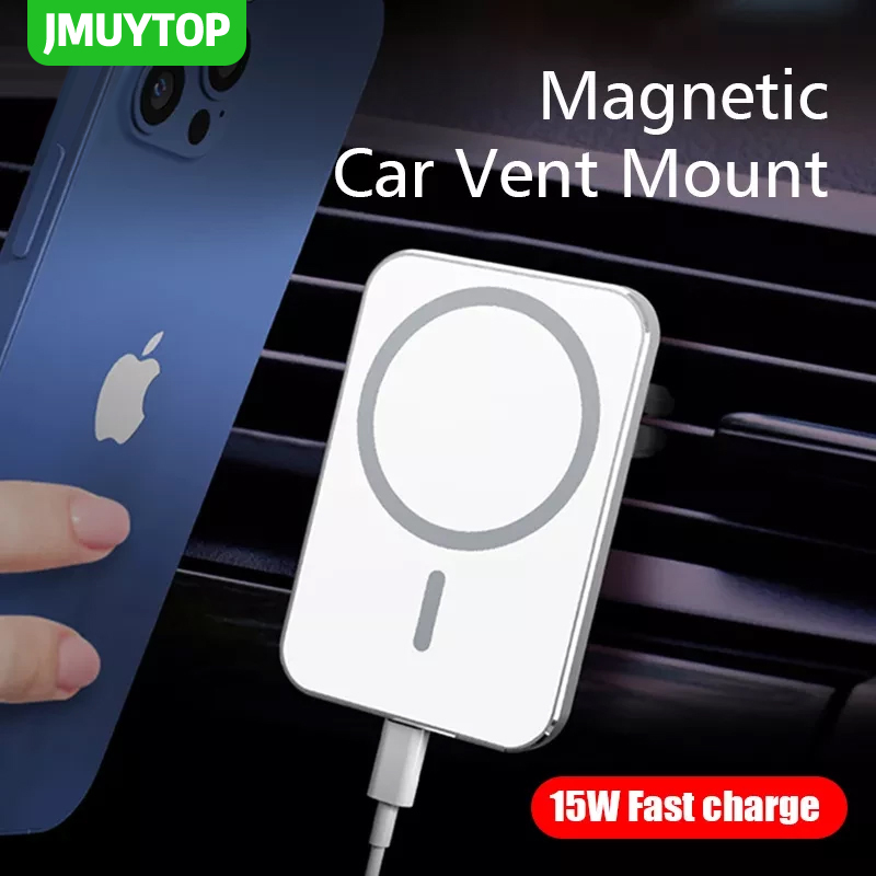 15W Magnetische Wireless Car Charger Mount Adsorbeerbare Telefoon Voor Iphone 13 12 Pro Max Mini Adsorptie Snelle Draadloze Opladen houder