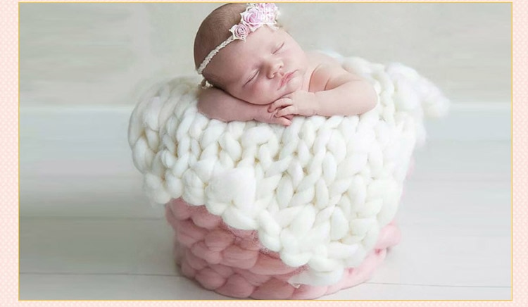 Dikke deken hebben. Baby deken foto prop. zwarte vrijdag ! Puffy kon deken! Grote gebreid, Big loop