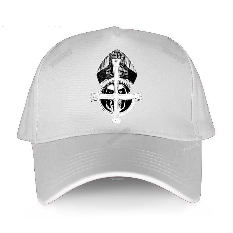 Baseball Caps Summer Casual Adjustable hat Ghost B.C. Heavy Metal Hard Rock Band Papa Emeritus cap summer brand hat: white