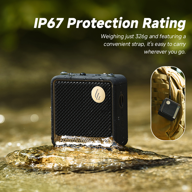 Edifier ES20 Altavoz Bluetooth portátil altavoz inalámbrico IP67 efectos de luz impermeables altavoces exteriores graves profundos con micrófono