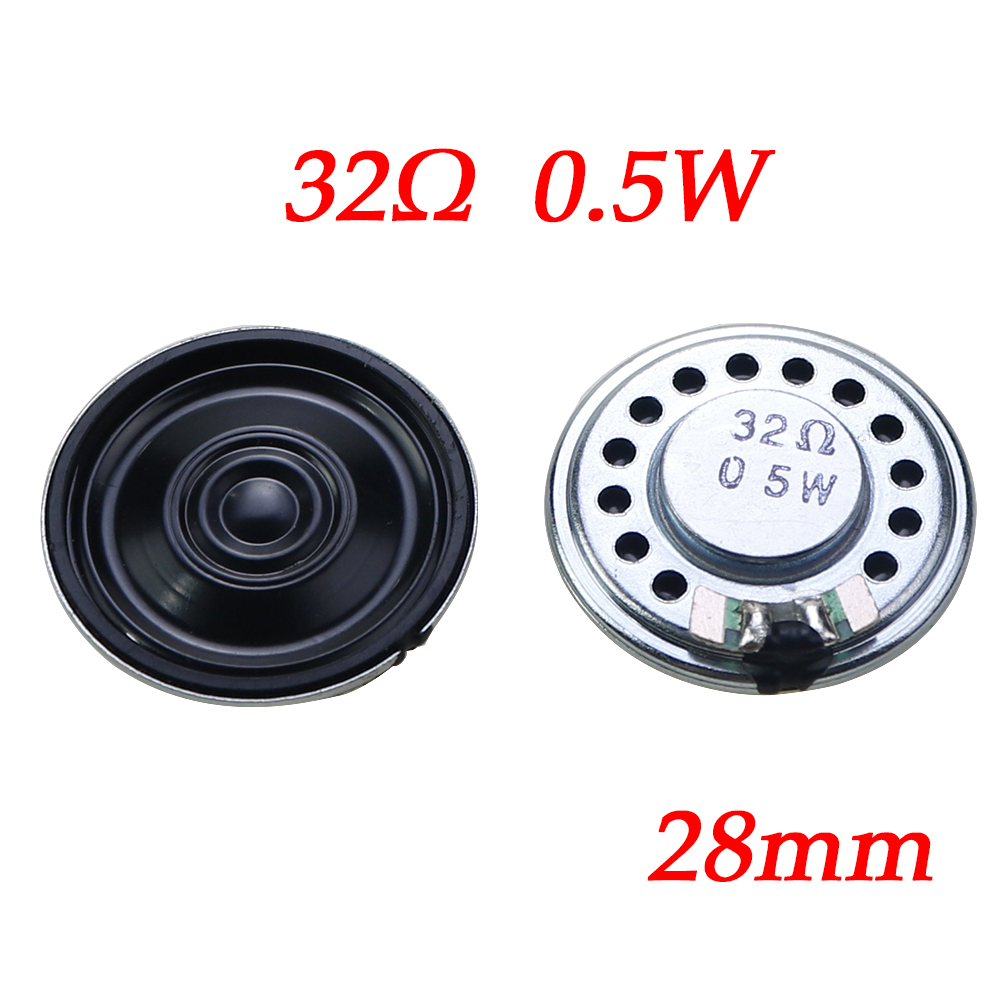 2PCS Ultra Thin Mini Speaker 32Ohm 0.5 Watt 0.5W 32R Speaker Diameter 28MM 36MM 40MM 2.8CM 3.6CM 4CM Suona Buzzer