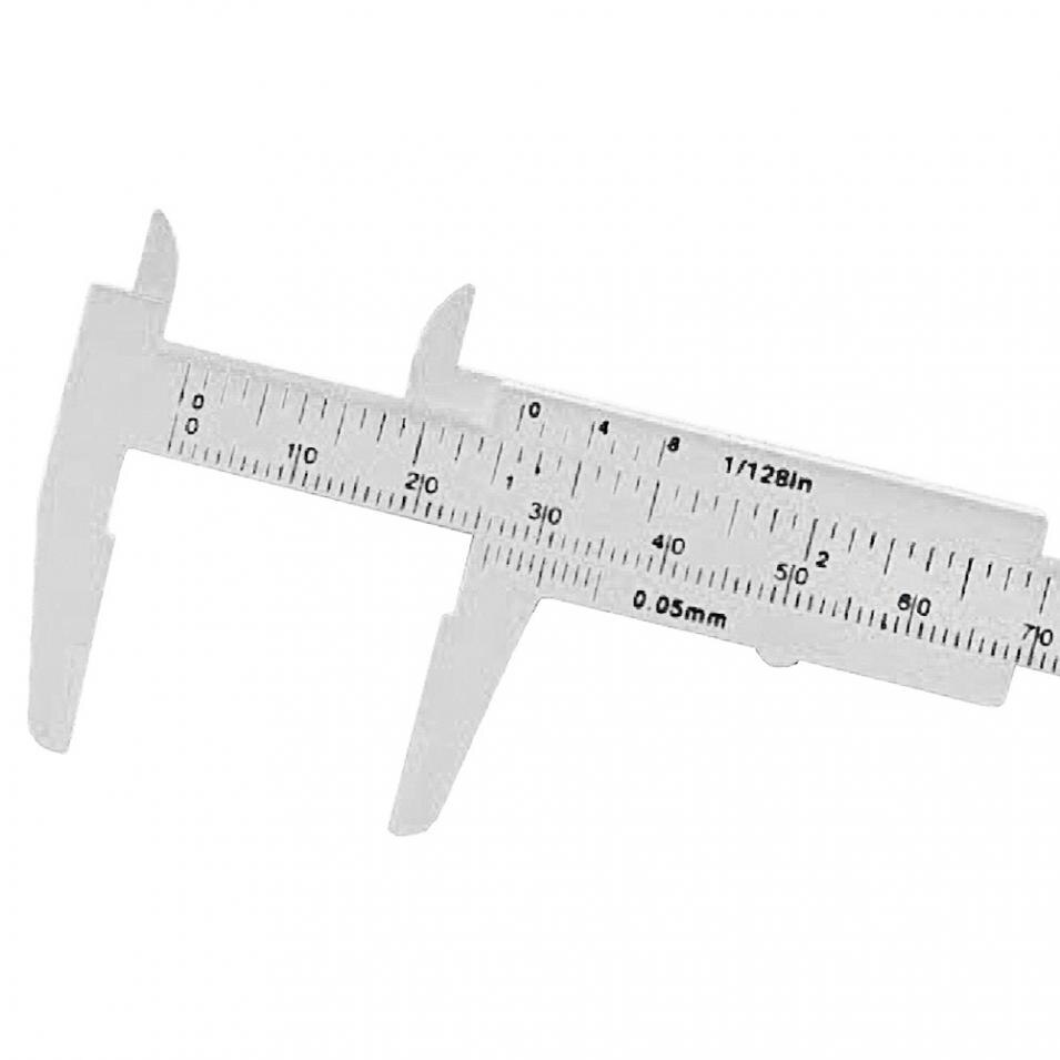 0-80mm Double Scale White Plastic Vernier Caliper ... – Grandado