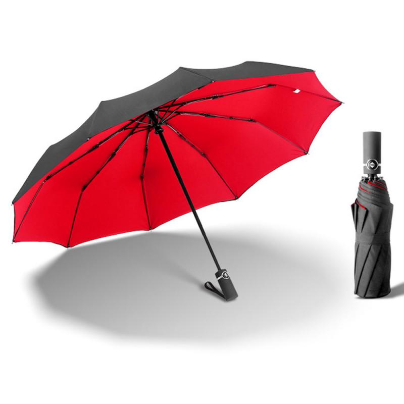 ! 10K Double-layer Automatic Umbrella Folding Business Umbrella Men And Women Gentle Folding Compact Umbrella: 03