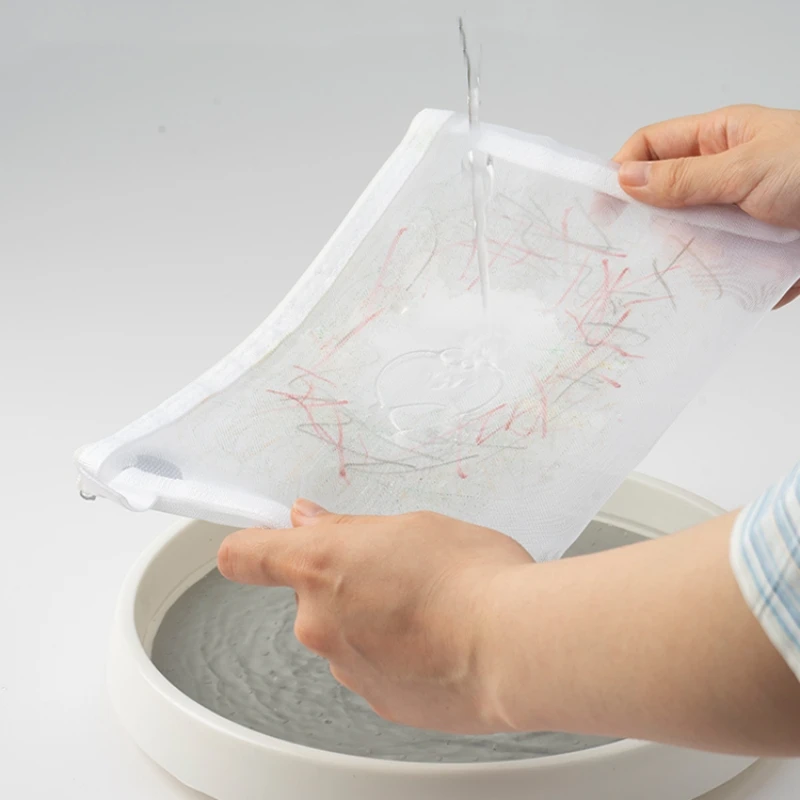 3/5/10pz Borsa per documenti con cerniera in rete Cartella con cerniera impermeabile a prova di umidità Borsa per giocattoli Strumenti di archiviazione Borsa per organizzazione cosmetica