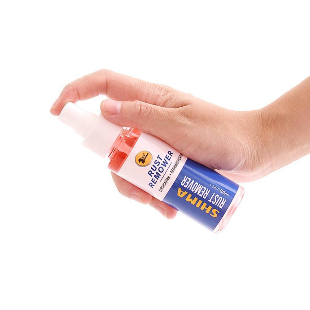 80ml Rust Remover Door Window Rust-proof Lubricant Cleaning Wheel Lubrication Surface Hub Oxidation Metal Prevention Rust S E6N2