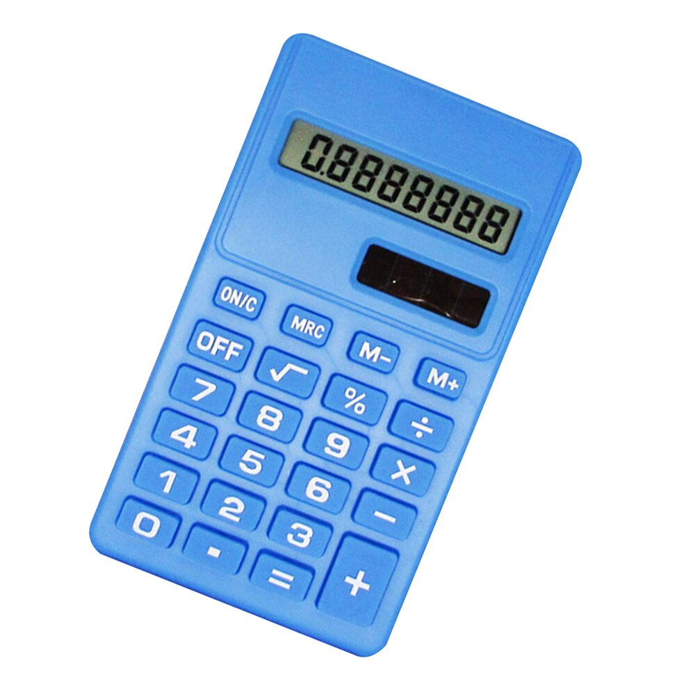 Mini Calculator 8 Digits Display Handheld Pocket Size Basic Calculator for School Students Children Office Supplies