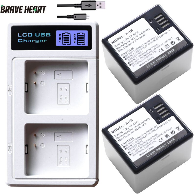 2440mAh battery for Arlo A1 A1B Arlo pro / Arlo pro 2 VMA4400: charger and 2battery