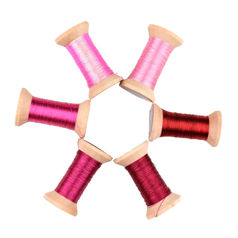 lovely peach series of Gold Line/French embroidery thread/embroidery spool/colorful gold embroidery thread/ /50 meters/piece