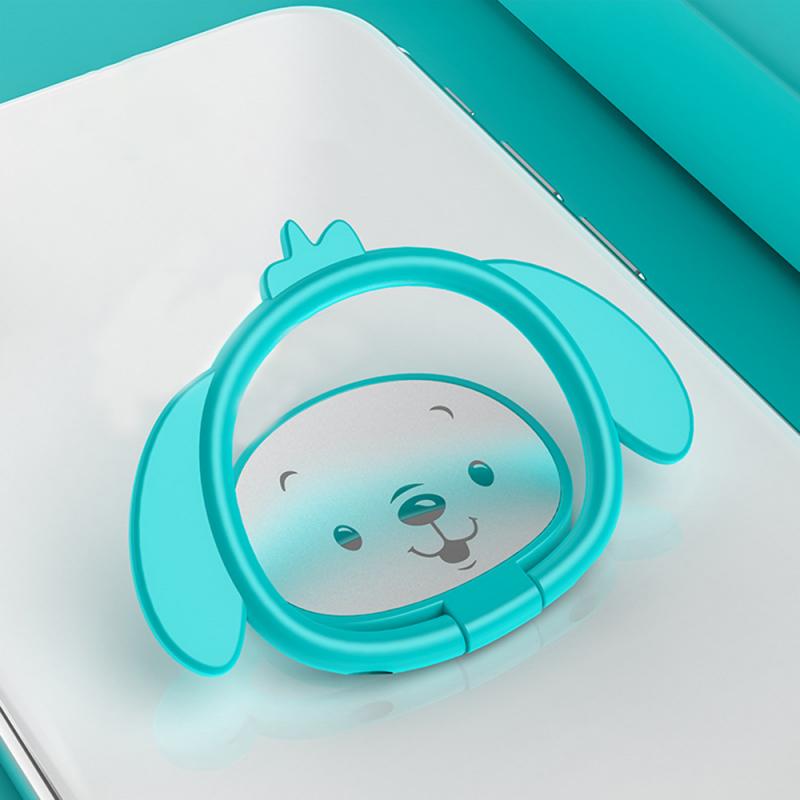 Neue Beschichtung Doitmy Schwein Magnetischen Ring Halterung Universal- Auto Nettes Schwein praktisch Halterung Ständer Für IPhone X/8/7 telefon Halfter: Blau