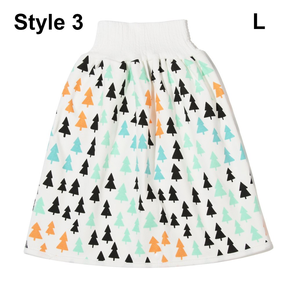 Couche-culotte pour enfants jupe coton bébé Urine Pad -né formation Nappy Anti-mouillage toilette formation pantalon imperméable réutilisable bébé: L Style 3