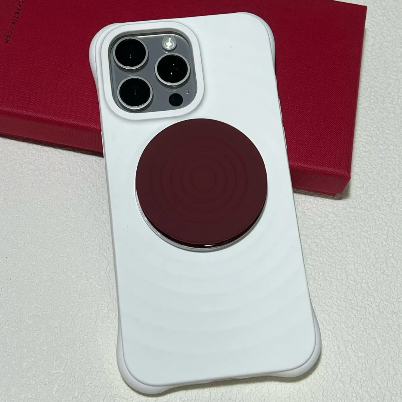 Magnetische telefoonhouder met ribbels voor iphone 12, 13 14 15 , 16 pro max, houder en ondersteuning voor iphone  s25 ultra.