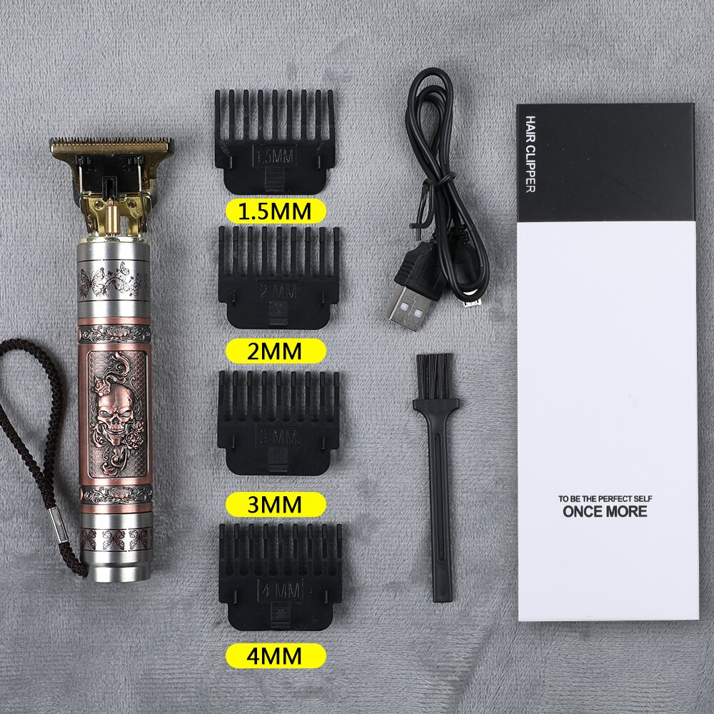 Cortadora de pelo para hombre, afeitadora de barba sin cabeza, maquinilla de afeitar eléctrica, inalámbrica, corte USB, barbería cortapelos cortar pelo corta pelo hombre barba hair peluquería: meihua