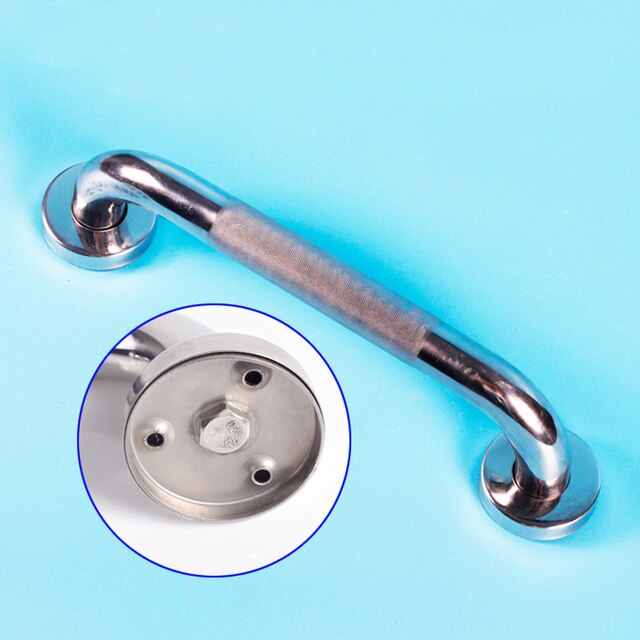 304Stainless Steel Non-slip Handrail,Wall-mounted Toilet Handrail,Bathroom Grab Bar Shower Safety Support For disabled Accessory: 30cm